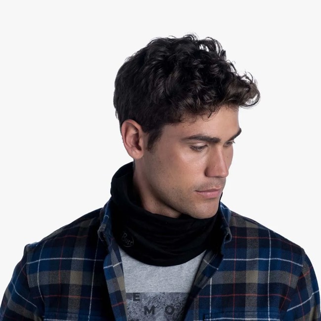 Nackenwärmer Buff Mw Merino Wool Solid Black