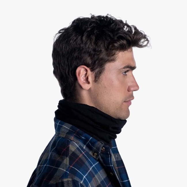 Nackenwärmer Buff Mw Merino Wool Solid Black