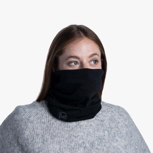 Nackenwärmer Buff Mw Merino Wool Solid Black