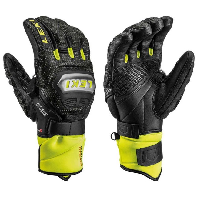 Rukavice leki Worldcup Race Ti S System Blk-Ice Lemon