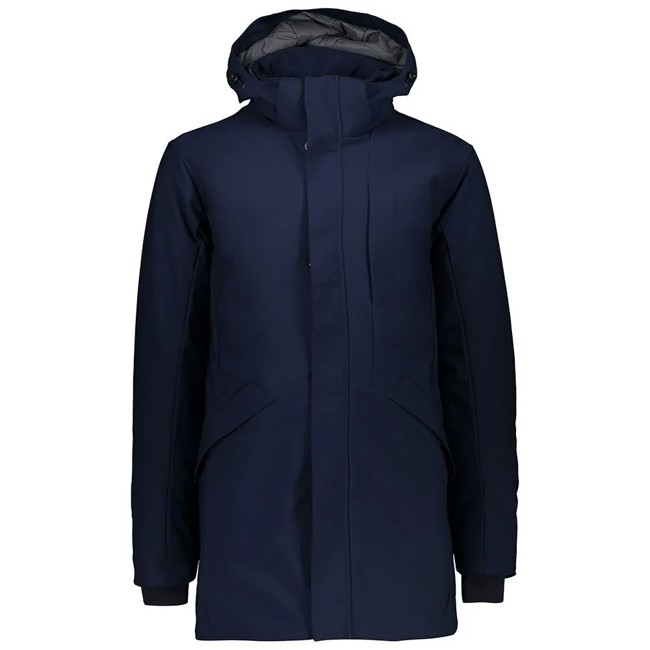 Giacca cmp LONG JKT ZIP HOOD Black Blue