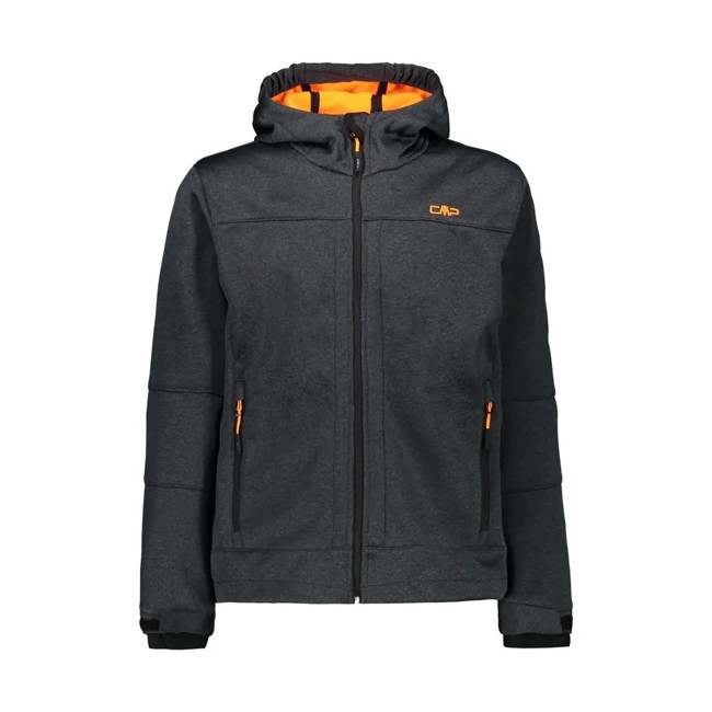 Striukė cmp JKT FIX HOOD Graffite Mel.-Orange Fl