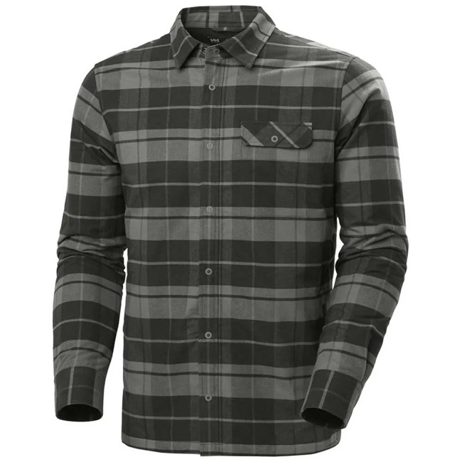 Hemd helly hansen LIFALOFT AIR INSULATED FLANNEL Concrete