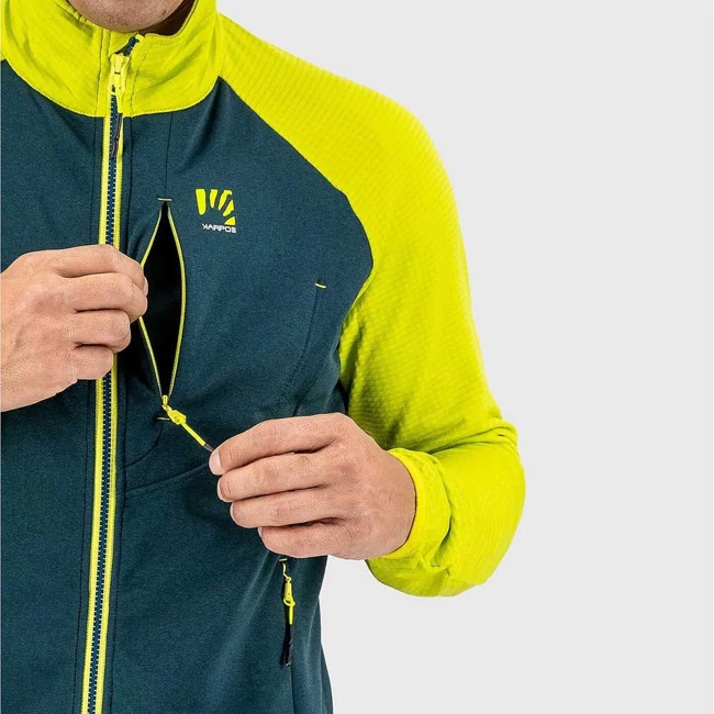 Fleece Karpos Pizzocco Evo Full-zip Fleece Refl.pond