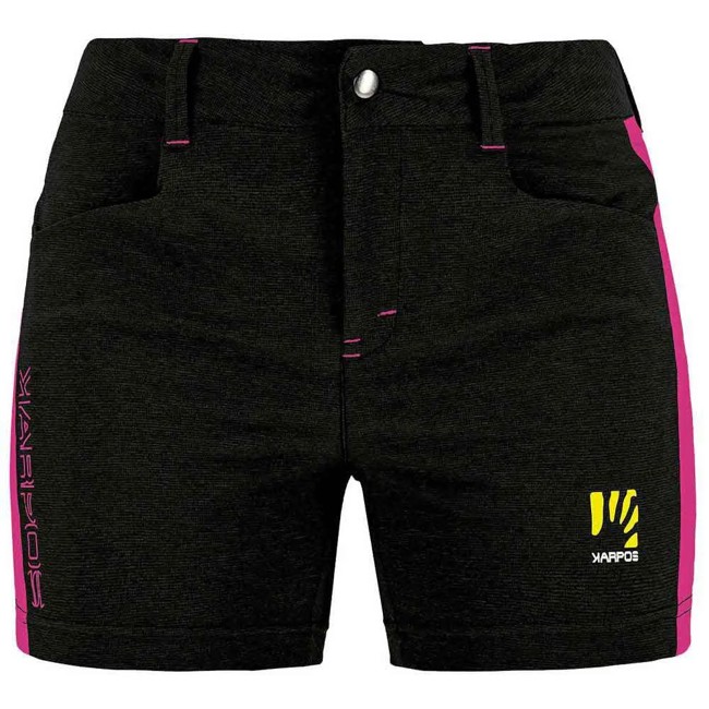 Hlače karpos W SHORT Black/Cabaret