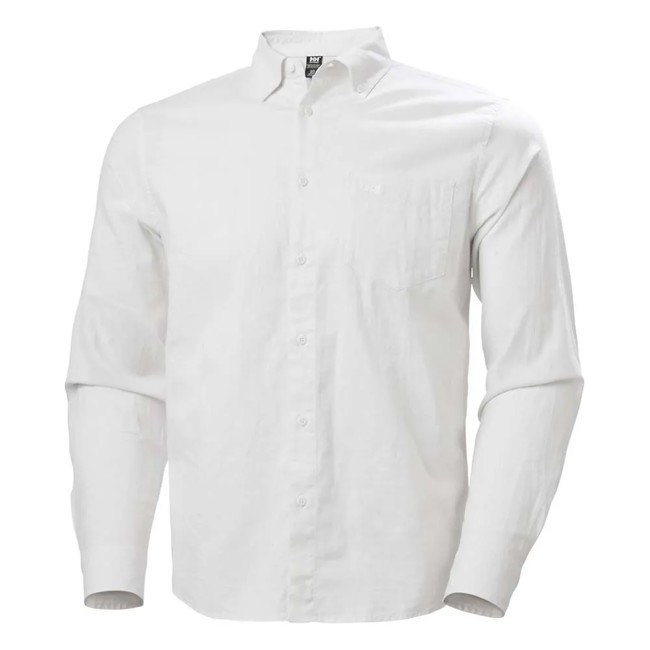 Camisa helly hansen CLUB LS SHIRT White
