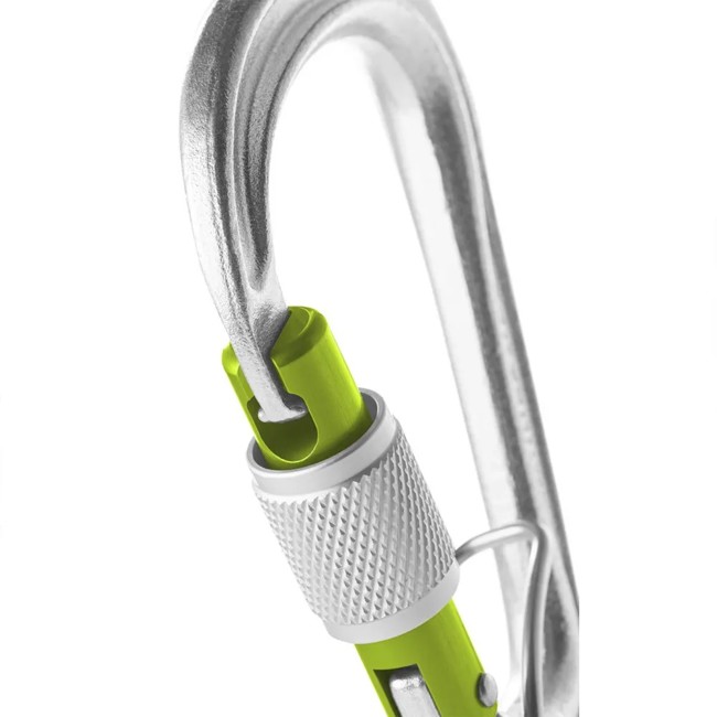 Mosquetón edelrid Bruce Steel Screw FG II silver