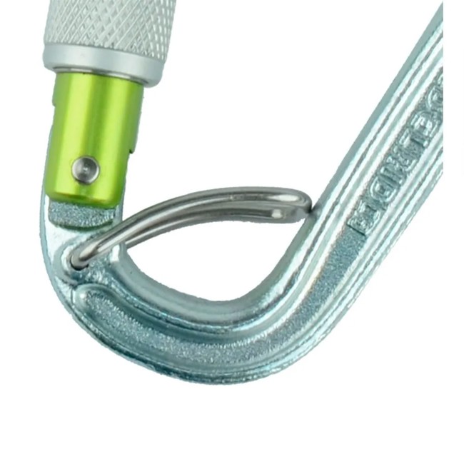 Mosquetón edelrid Bruce Steel Screw FG II silver