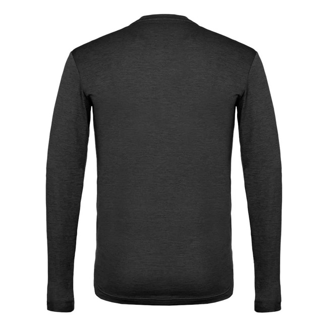 Tričko Salewa Puez Melange Dry L/s Tee Black Out Mel