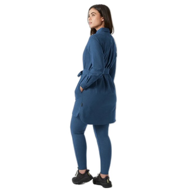 Vestido Helly Hansen W Flannel Shirt Dress Ocean