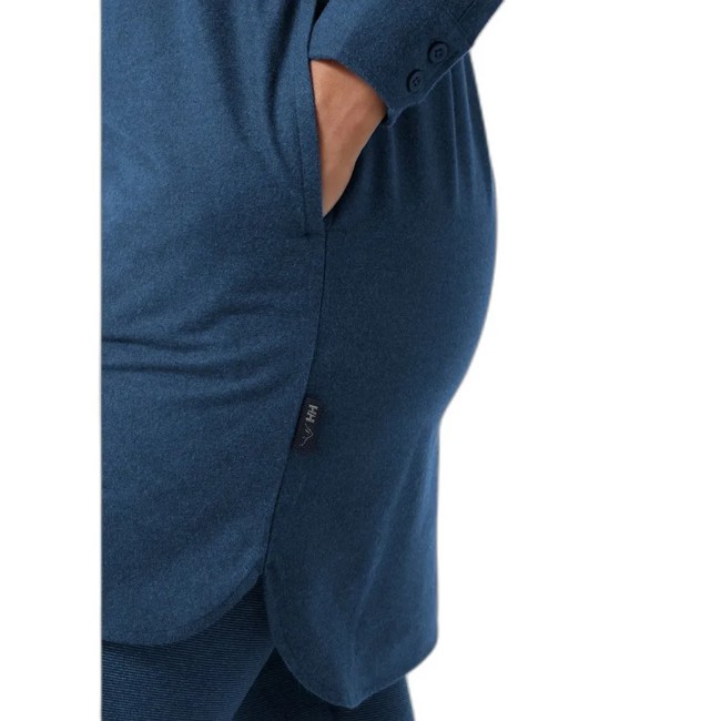 Vestido Helly Hansen W Flannel Shirt Dress Ocean