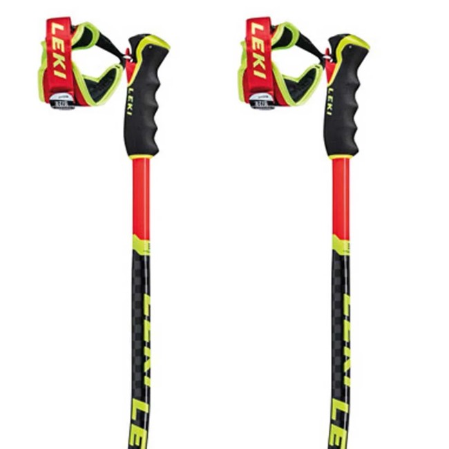 Kije leki GS 3D Bright Red-Black-Neonyellow
