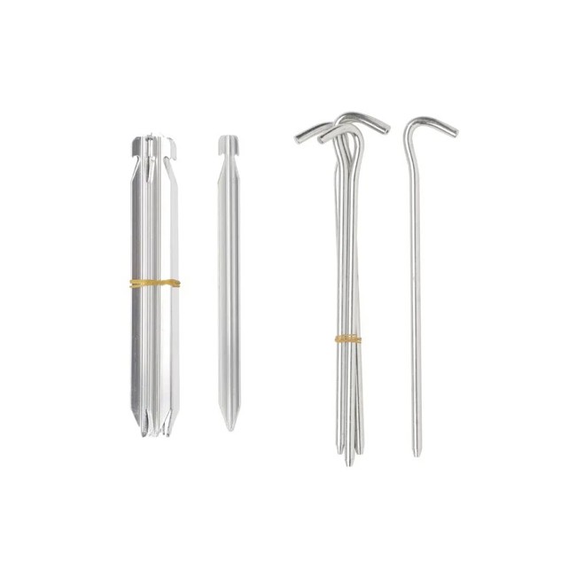 Estaca ferrino 7001 V PEG 5PCS SILVER