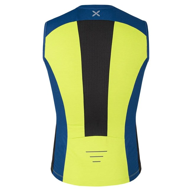 T-paita Montura Crossover Canotta Verde Lime/deep Blue