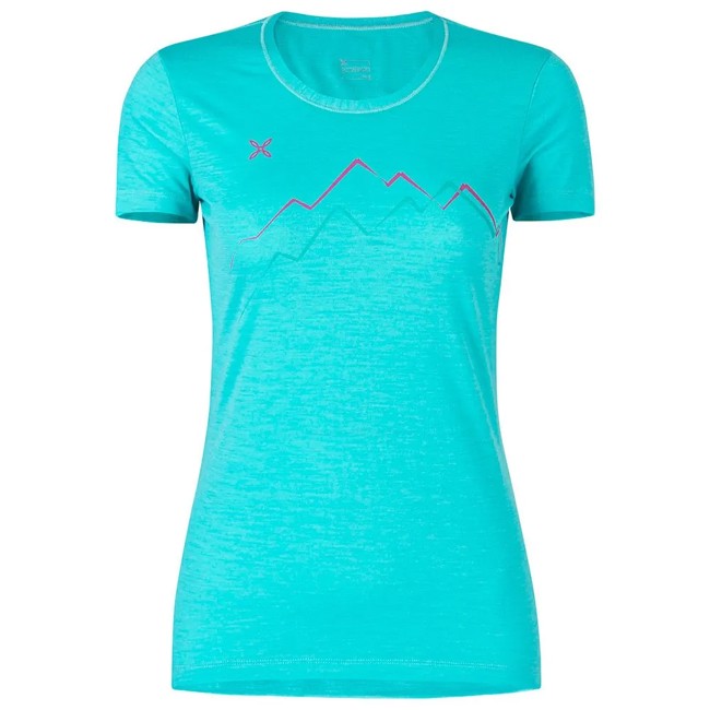 Camiseta montura SKYLINE T-SHIRT WOMAN Care Blue/I