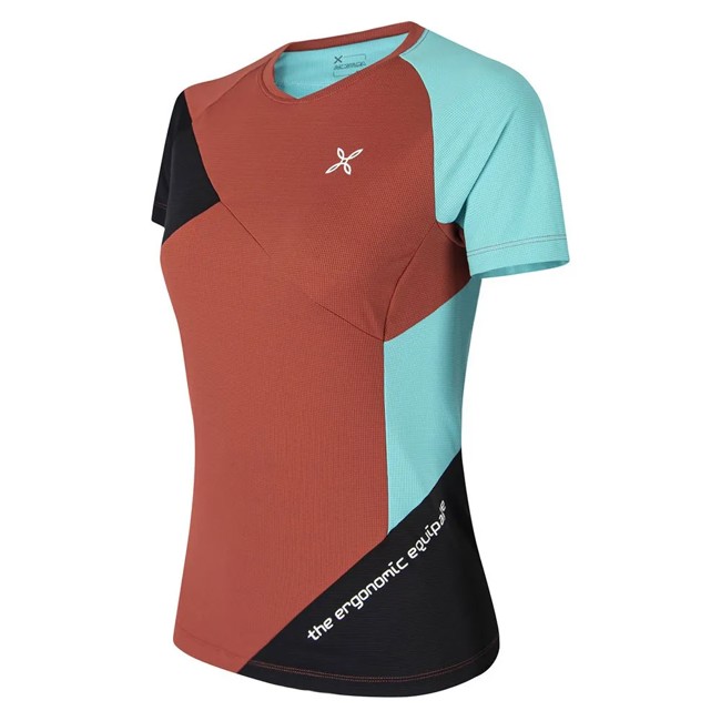 Tričko Montura Rock T-shirt Woman Tobacco/care Blue