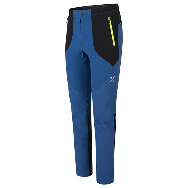Broek Montura Outline -5 Cm Pants Deep Blue/verde Lime