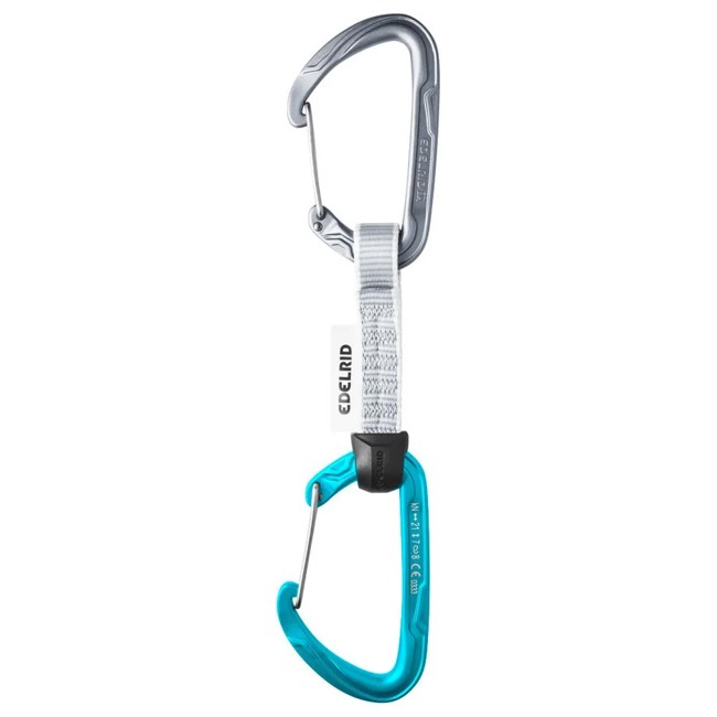 Quickdraws edelrid PURE WIRE SET x10cm Slate-Icemint