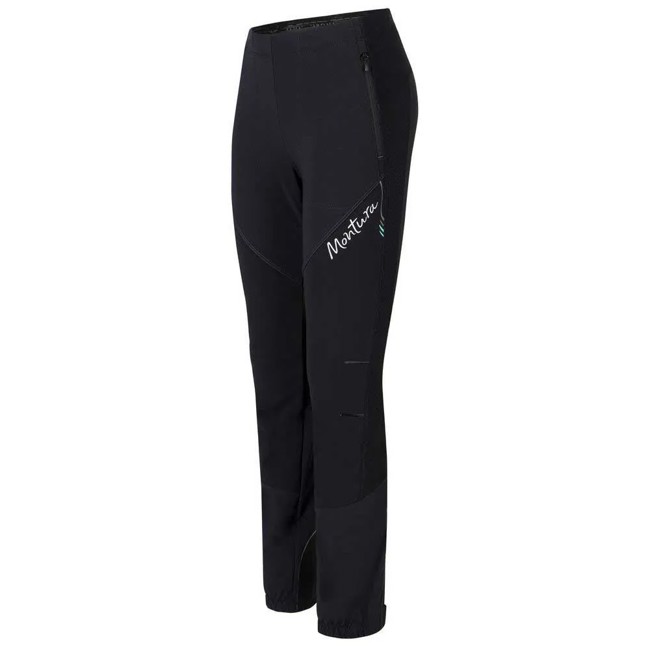 Kelnės Montura Alone -5 Cm Pants Woman Nero/care Blue