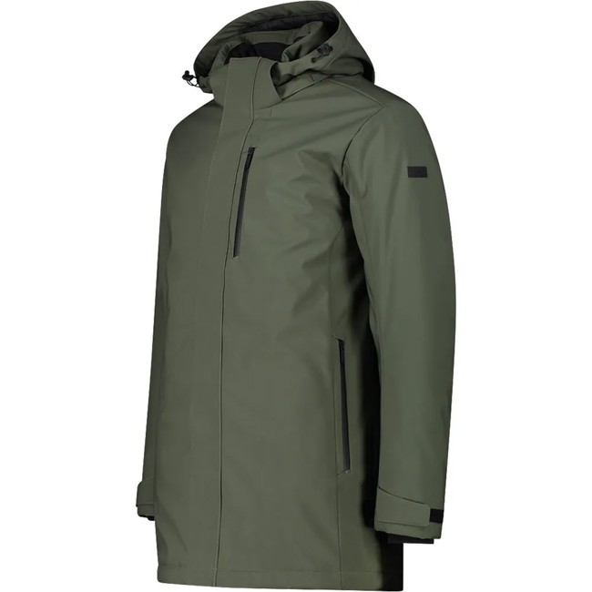 Parka Cmp Snaps Hood Oil Green
