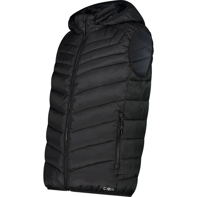 Cmp Vest Vest Snaps Hood Nero