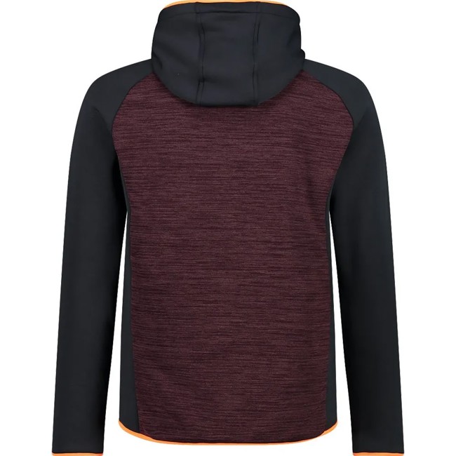 Sudadera Cmp Sweat Fix Hood Burgundy Mel.