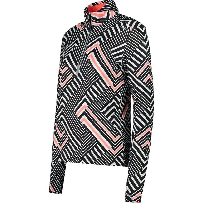 T-paita Cmp Sweat Nero-red Fluo