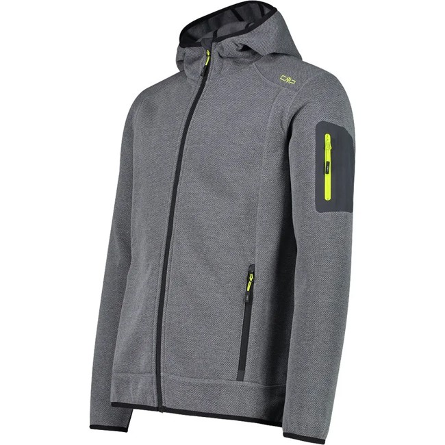 Fleece Cmp Man Jacket Fix Hood Ant-acido