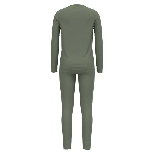 T-shirt Odlo Set Long Merino 200 Kids Matte Green