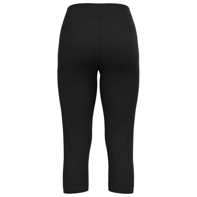 Hlače Odlo Bottom 3/4 Merino 200 Black