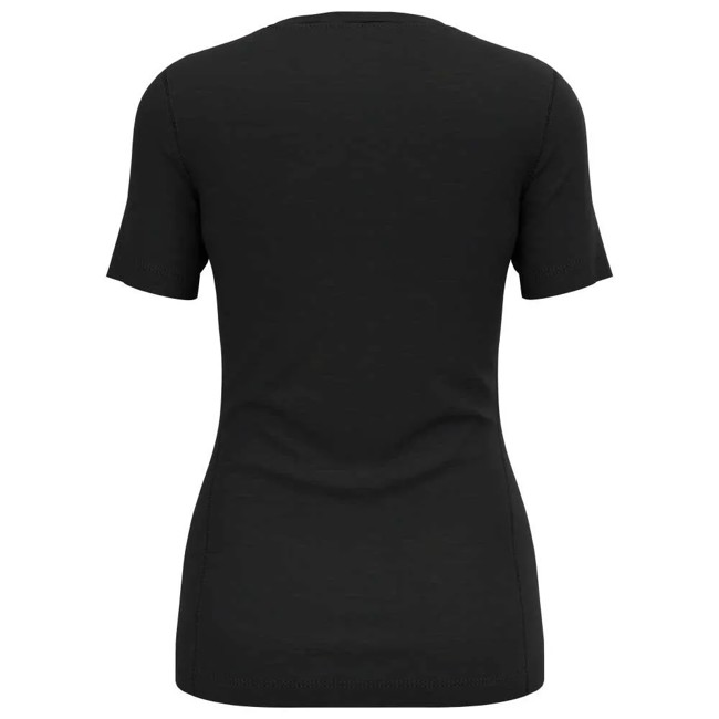 Majica s kratkimi rokavi odlo TOP CREW SS MERINO 200 Black