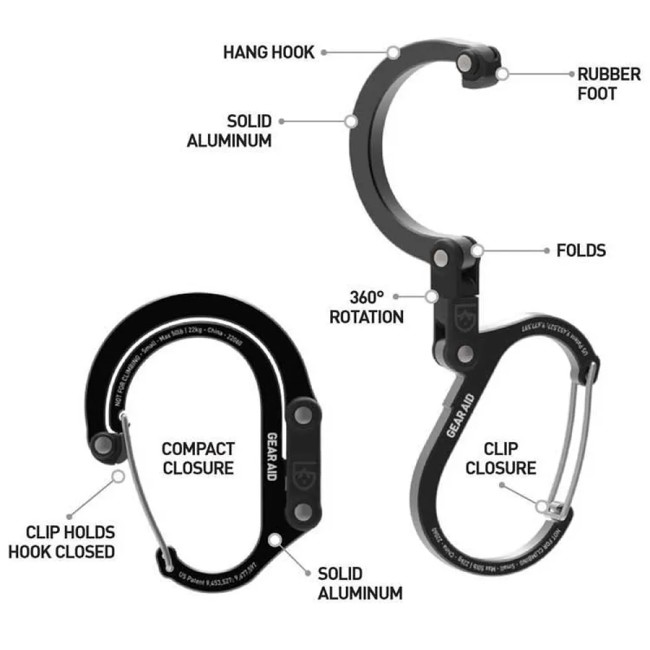 Horog Gear Aid Heroclip Small Stealth Black