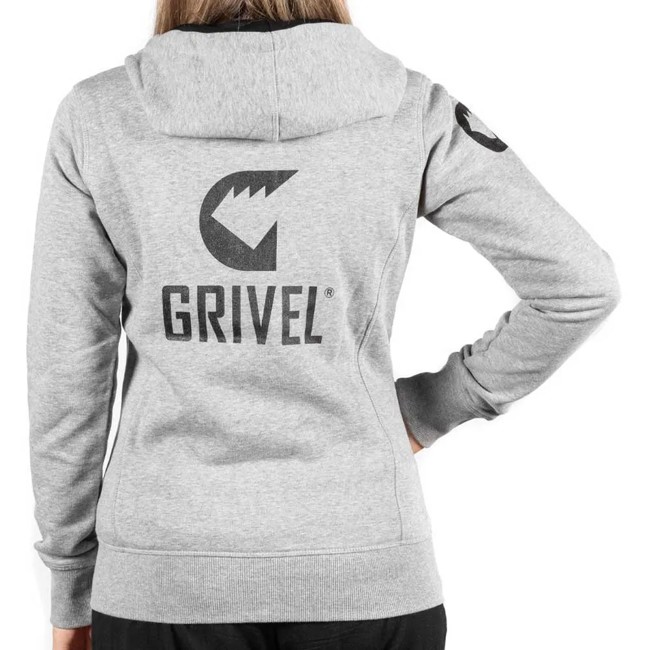 Sudadera Grivel Fz Hoody Logo W's Grey
