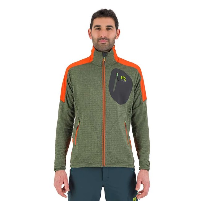karpos Polar Fleece PUEZ FLEECE Thyme/Spicy Orange