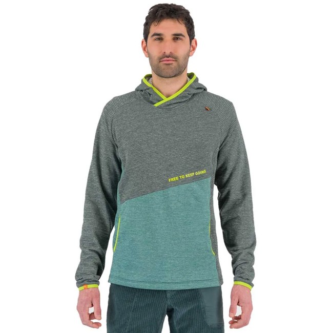 karpos Sweatshirt CAMOSCIO HOODIE Forest/North Atlantic
