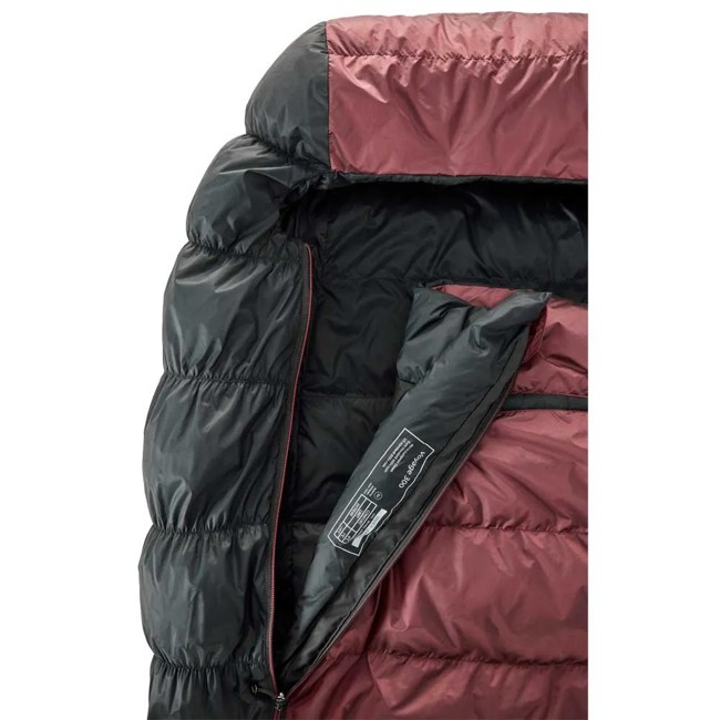Saco-cama nordisk Voyage 300 size L zip L Ribbon Red/Blk