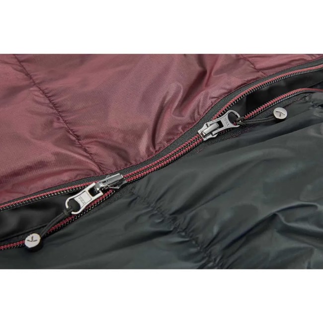Saco-cama nordisk Voyage 300 size L zip L Ribbon Red/Blk