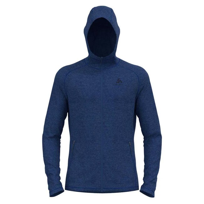 Fleeceová mikina odlo MID LAYER HOODY FZ TENCIA Limoges Melang