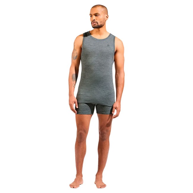 Slipy odlo BOXER MERINO 160 Steel Grey Melange