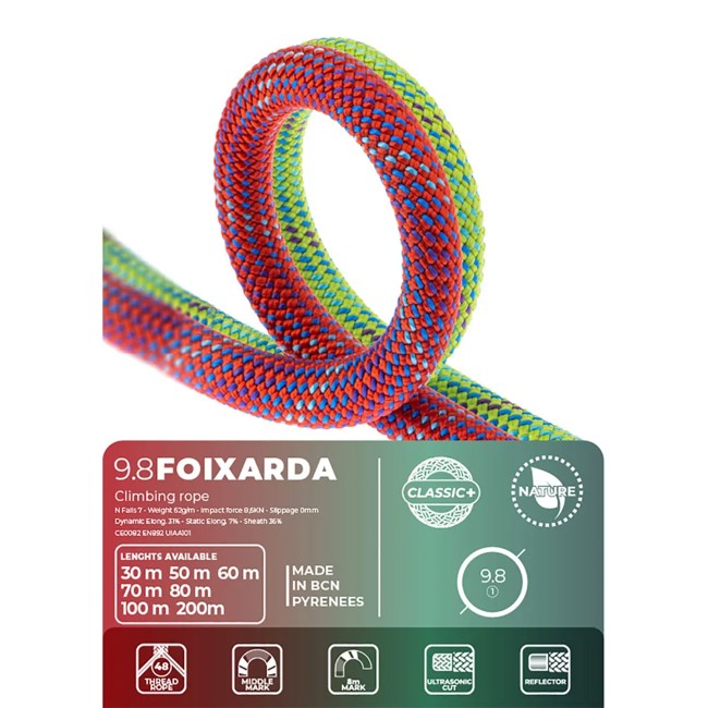 Fixe Rope 9,8 Foixarda Green, 30m