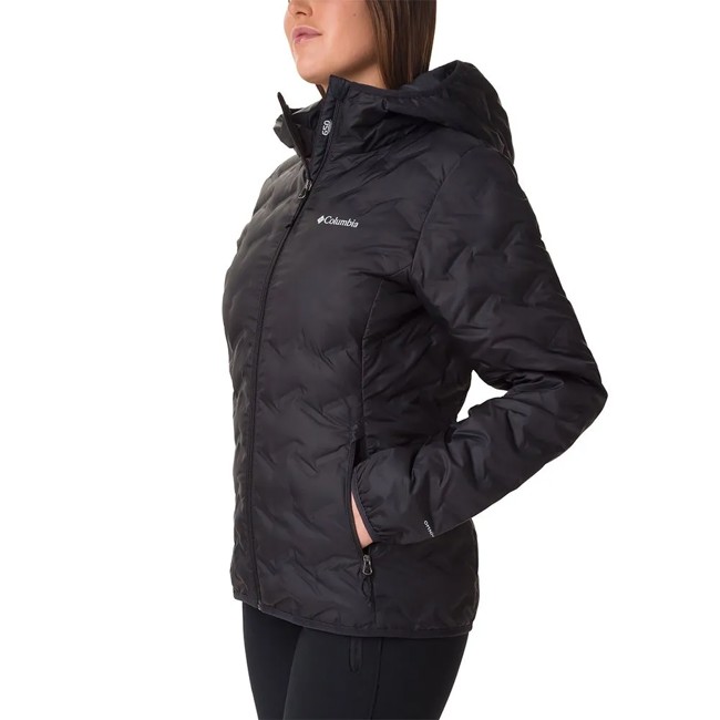 Chaqueta Columbia Delta Ridge Ii Down Hooded Jkt Black