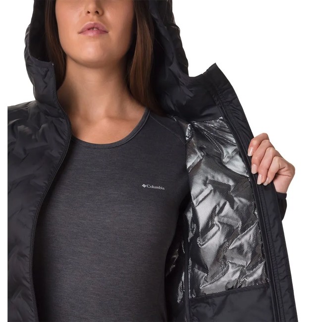 Chaqueta Columbia Delta Ridge Ii Down Hooded Jkt Black