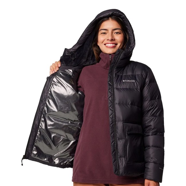 Jakna columbia HARMONY FALLS HOODED DOWN JKT BLACK
