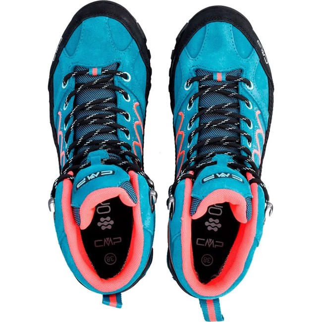 Støvler cmp MID WMN SHOE WP TEAL-RED FLUO