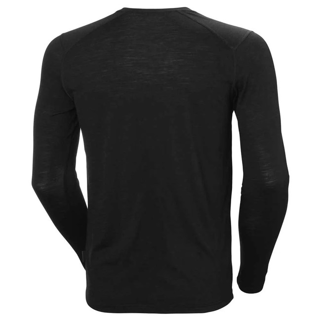 Tričko helly hansen DURAWOOL CREW LS Black