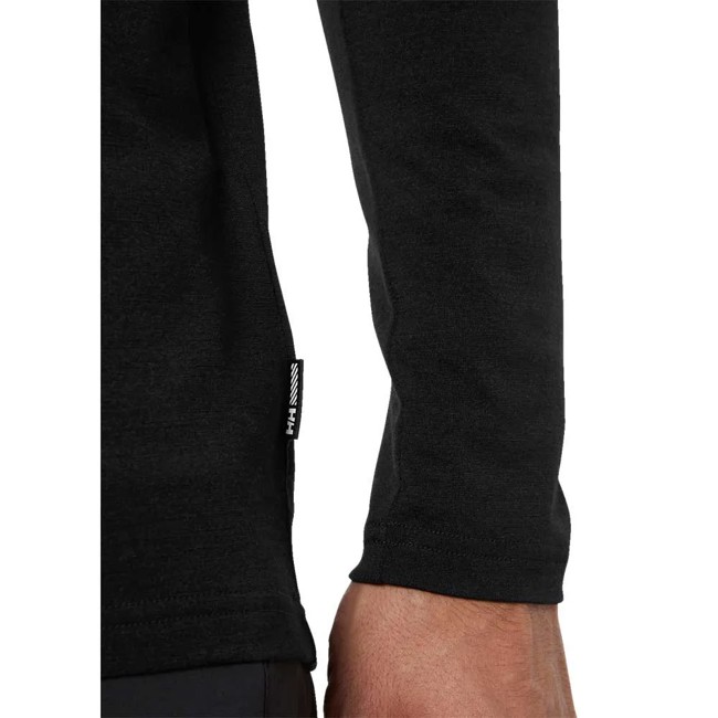 Tričko helly hansen DURAWOOL CREW LS Black