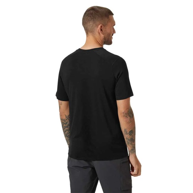 Tričko helly hansen DURAWOOL T-SHIRT Black