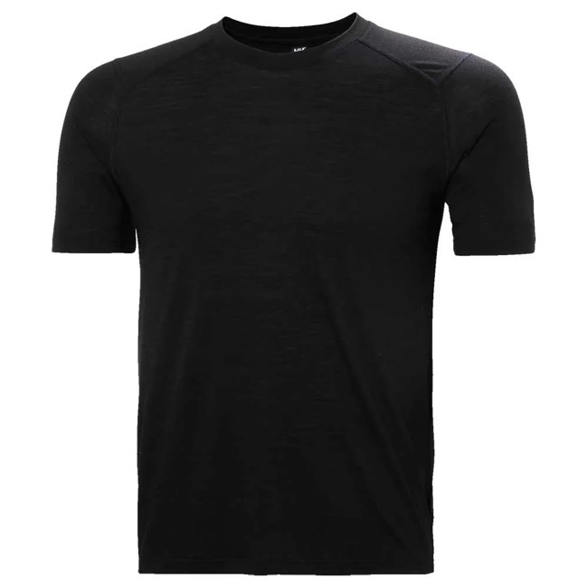 Tričko helly hansen DURAWOOL T-SHIRT Black