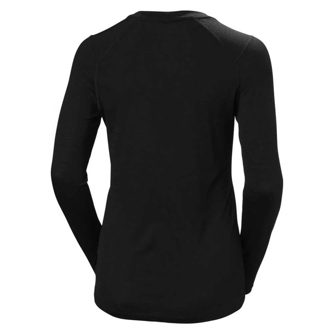 Tričko helly hansen HH DURAWOOL CREW LS Black