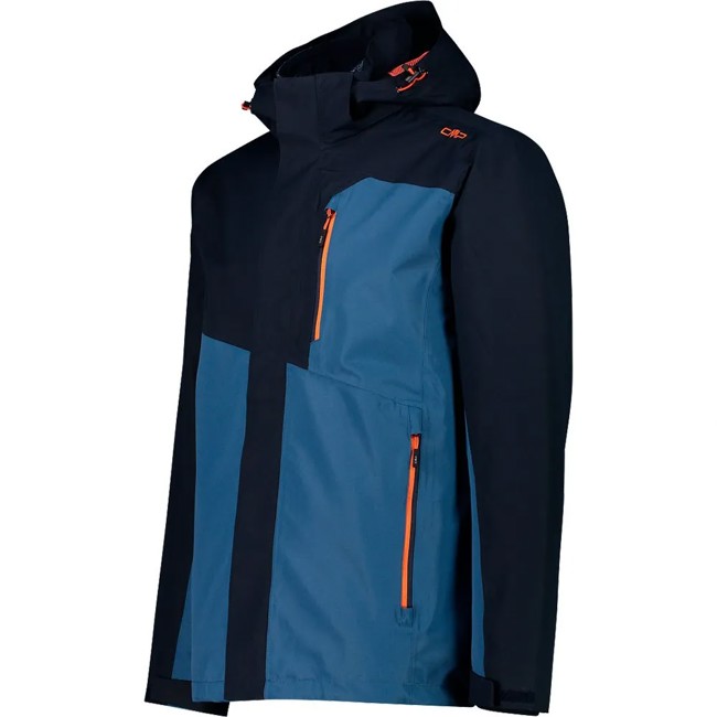 Jacke Cmp Man Zip Hood Black Blue